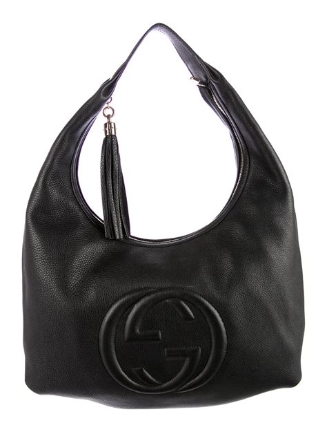 gucci black fabric bags|authentic gucci shoulder.